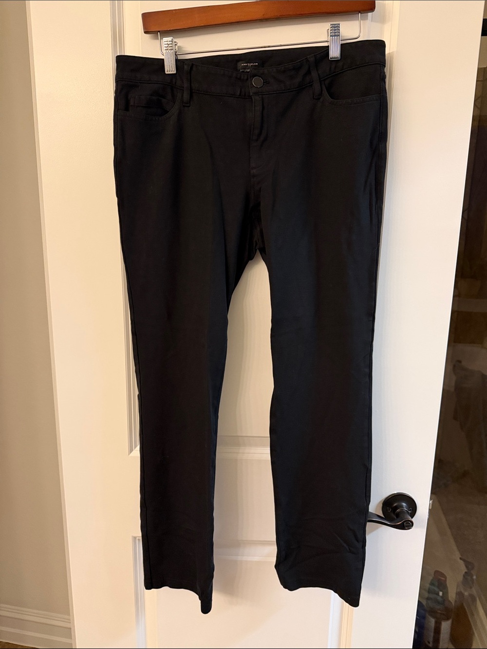 Ann Taylor Black Straight Leg Pants